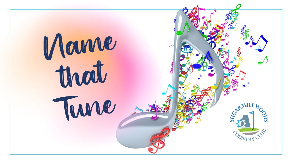 name that tune, music note with rainbow notes behind